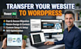 convert copy or transfer wix, webflow, squirespace, weebly to wordpress website