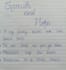 write handwritten notes for projects and brand