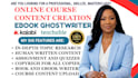 create ebook, online course content, course content creation, ebook ghostwriter