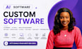 ai software custom software ai engineer ai tools app logo fintech software