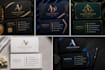 design a luxury business card with qr code