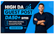 do SEO guest post backlink, high da guest post service