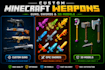 create custom minecraft mods, guns, weapons  blockbench 3d models