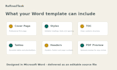 create a professional microsoft word report or proposal template