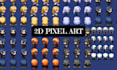 pixel art animation 2d pixel art character 8bit 16bit 32bit for game character