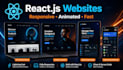 design and develop react js website with animations