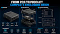 design custom esp32 iot pcb enclosure in solidworks