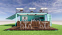 create realistic container store, 3d shipping container design