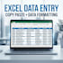 do accurate data entry and document formatting