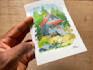 create stunning watercolour landscape illustrations