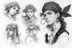 sketch fantasy character concept art