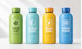 create water bottle label and  juice label design