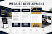 design a responsive business website in HTML CSS and PHP