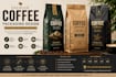 design premium coffee packaging coffee bag and coffee label