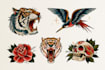 create american traditional tattoo style design