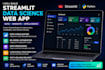 build a streamlit data science web app
