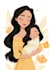 make a disney cartoon illustration