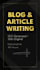 write SEO blog articles and upload them to your wordpress