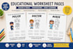 design printable educational worksheets for kids
