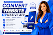 convert base44 lovable replit apps to native mobile apps