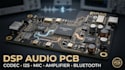 design dsp audio pcb, codec, i2s, microphone, amplifier and bluetooth