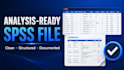 clean and code survey statistical data in spss with data preparation