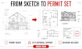 draft city permit drawings and architectural blueprints