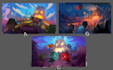 create stylized background art for games