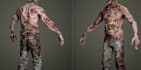 optimized zombie model in unreal,high end texture,aaa game ready, humanoid rig3d