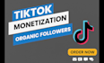 do complete tictok monetization, manage tictok promotion organically