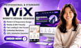 create wix website, wix website redesign wix website development