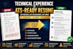 write an ats technical resume, CV and technical documents