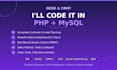 develop a custom CRM system using PHP and mysql