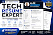 write and design a professional ats friendly resume or CV