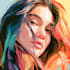 draw minimalist vector potrait cartoons