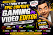 do funny gaming video editing for youtube and shorts