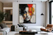 illustrate a impressionism abstract portrait for yourself