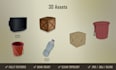 game ready 3d models and low poly assets in blender