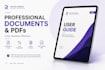 design professional user guides and manuals