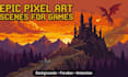 create animated pixel art backgrounds, parallax scenes and 2d game environments
