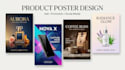 design a professional creative product poster
