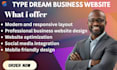 design a professional typedream business website