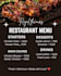 design a professional restaurant menu