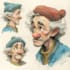 create a watercolor character art portrait