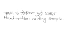 do handwritten writing in english and bengali