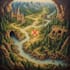 create a fantasy treasure map for games books and adventures