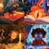 design a cartoon book cover art