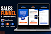 design clickfunnels website, carrd website and landing page