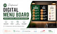 setup digital menu board, restuarant menu, TV menu and digital signage