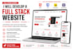 develop a full stack website